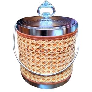 Vintage Cane Ice Bucket